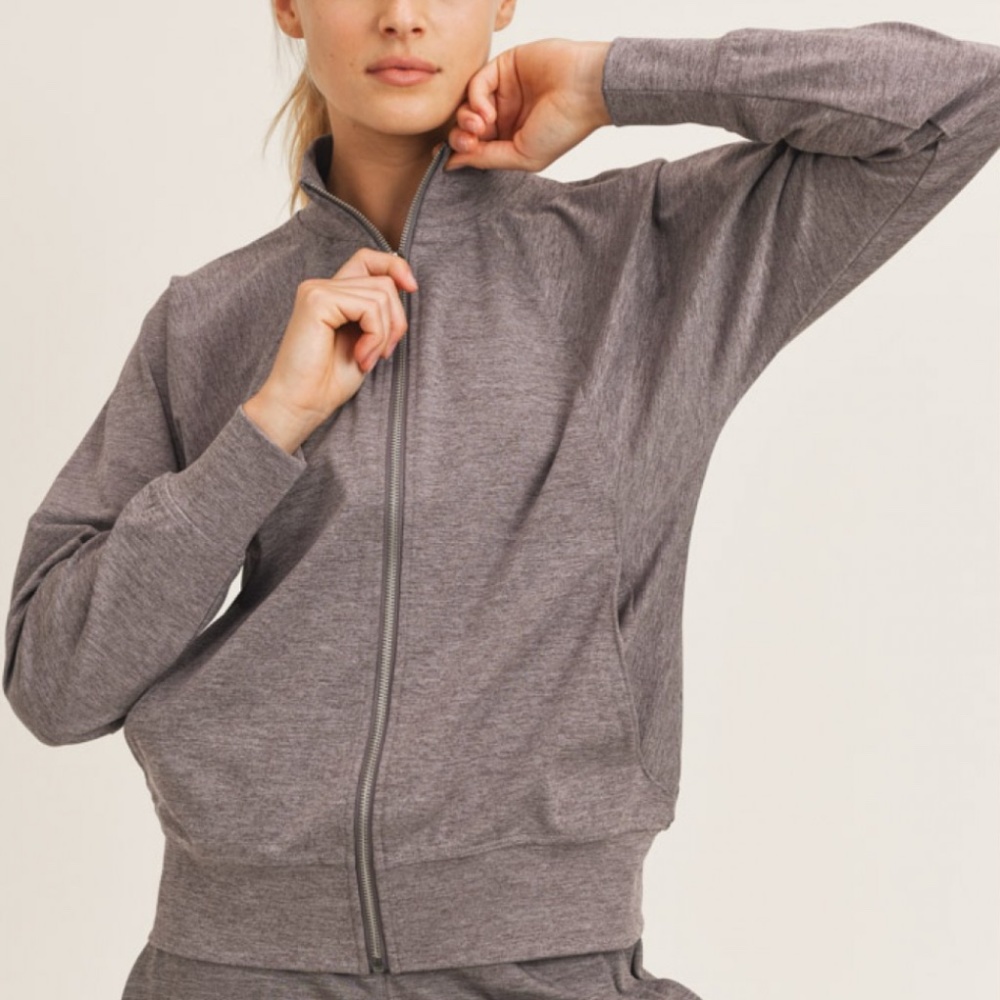 Side-Paneled Jacket with Raglan Dolman Sleeves